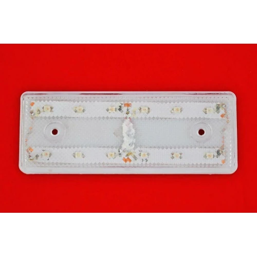 Бял LED габарит за всички товарни автомобили 12 SMD, 24V 2