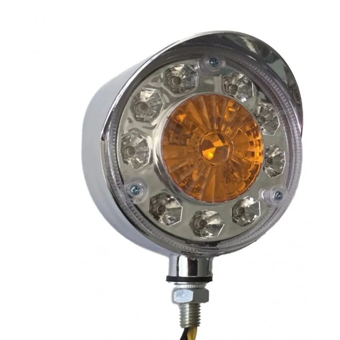 Кръгла LED светлина 24V с 14 диода хром – жълто/жълто DACA111YY-1.jpg