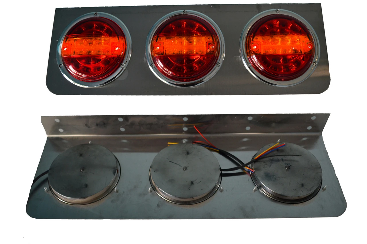 1 бр- LED- стоп- с -3- кръгли хамбургера