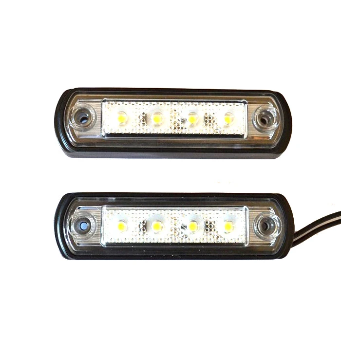 LED- габарит- за- ролбар бял, 12-24V