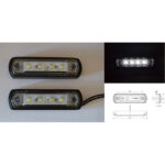 LED- габарит- за- ролбар бял, 12-24V