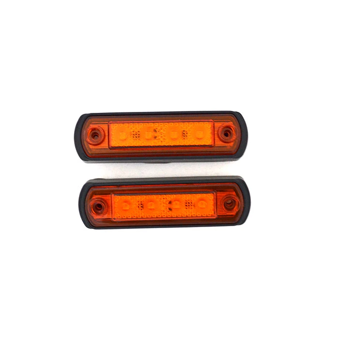 LED габарит за ролбар жълт, 12-24V