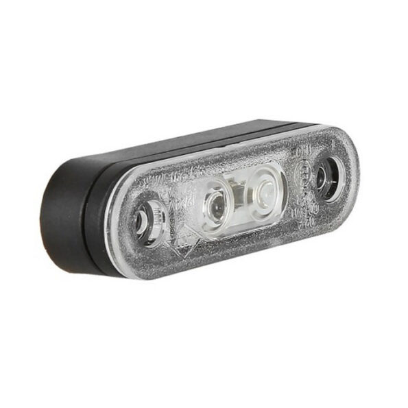 LED габарит - флаш с 2 СМД диода двойна черна основа 12-24V