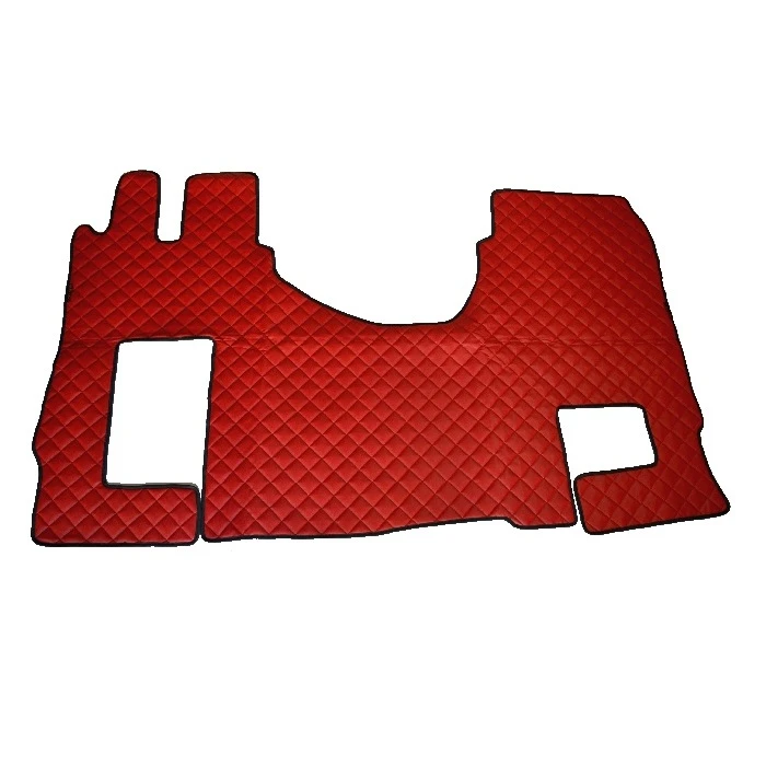 Червени кожени стелки за MERCEDES ACTROS MP4, с ръчни скорости