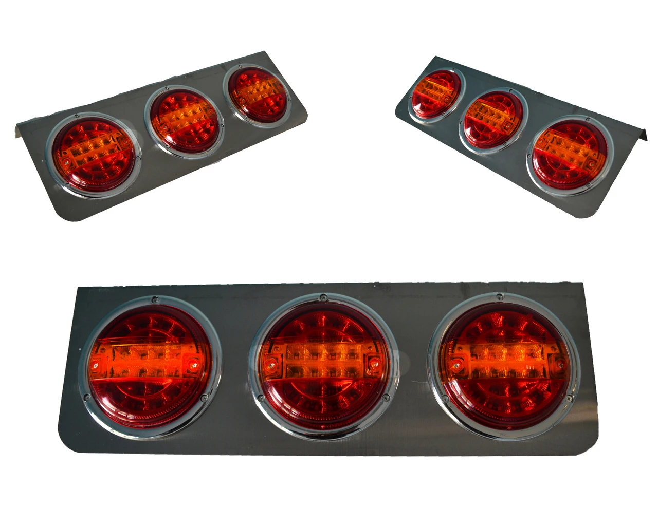 1 бр- LED- стоп- с -3- кръгли хамбургера