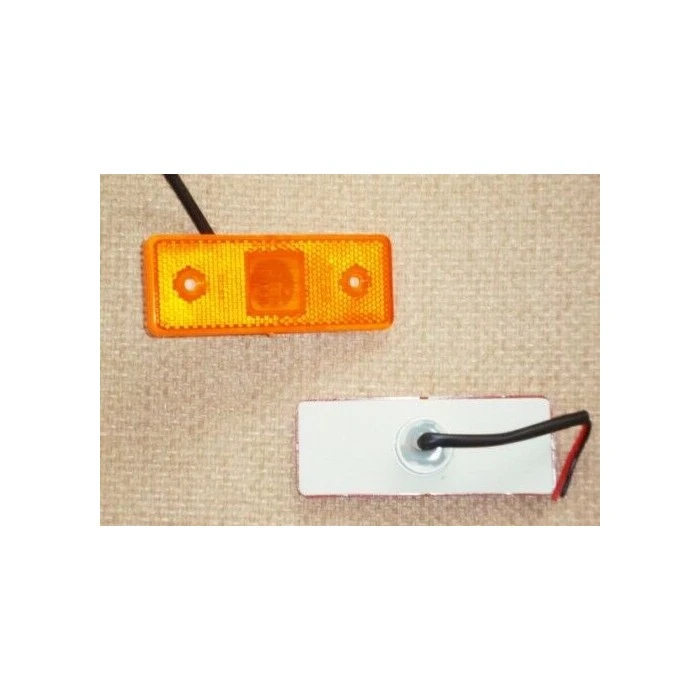 Лед страничен жълт габарит 12/24V за бус камион ремарке