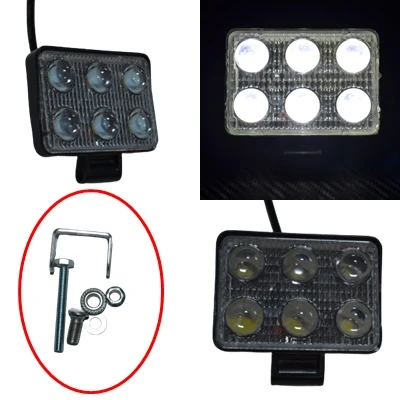 LED прожектор 18W, 3D дизайн, 6 диода – мощен алуминиев прожектор