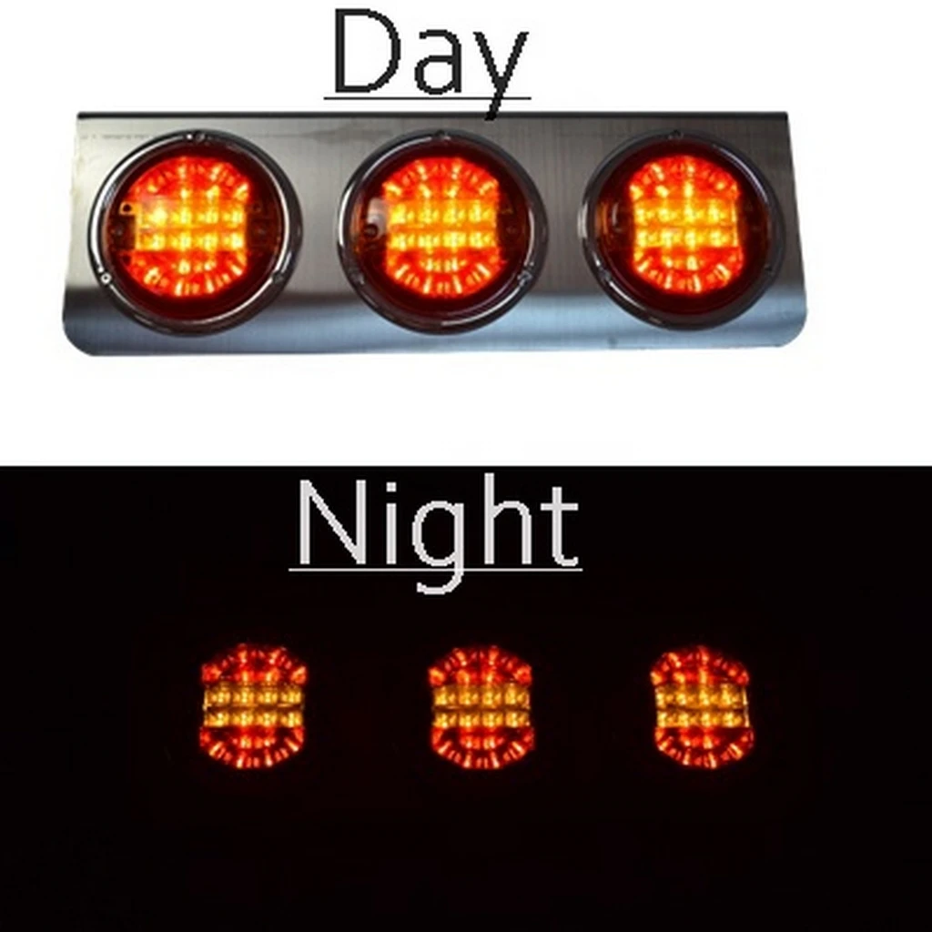 1 бр- LED- стоп- с -3- кръгли хамбургера