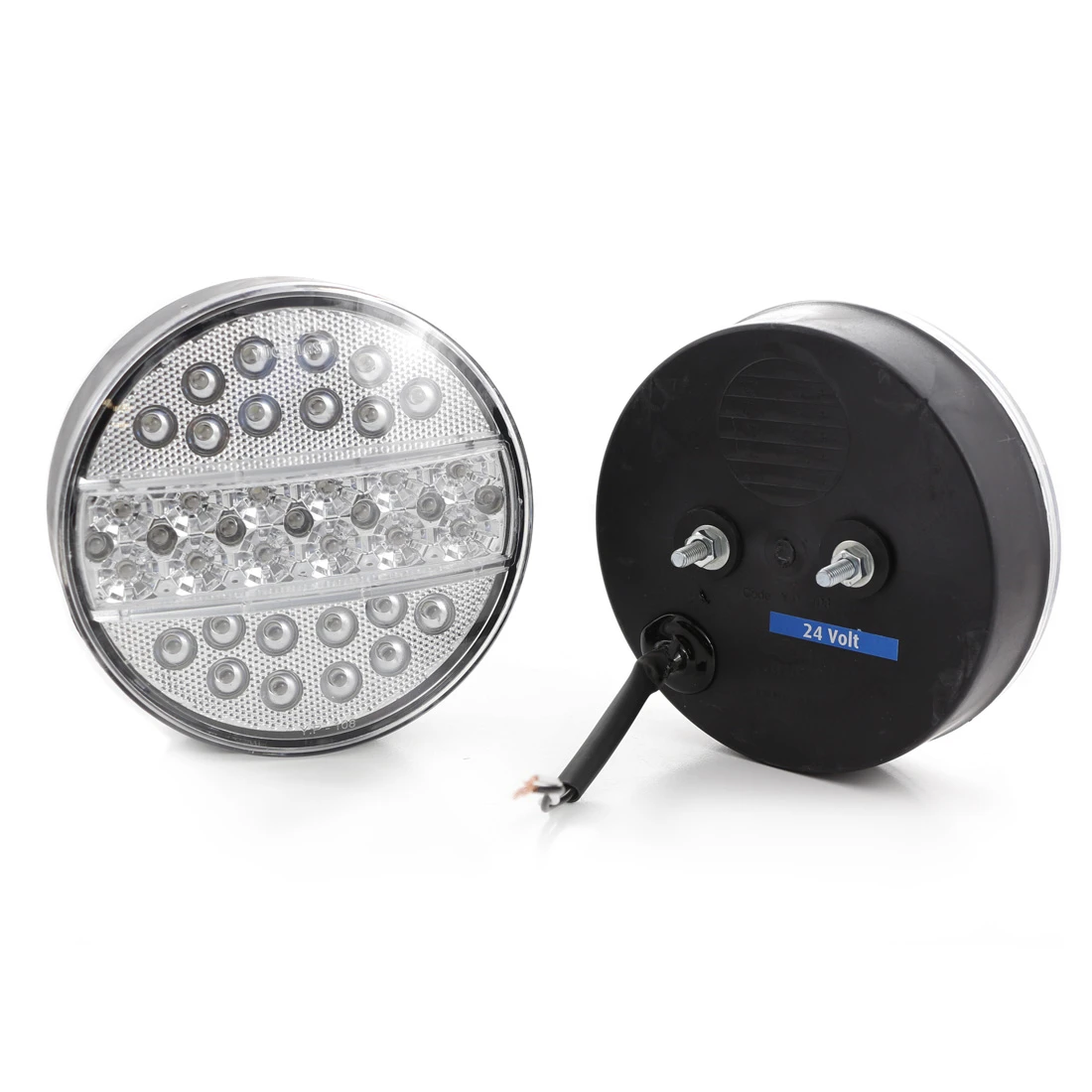 Диодна LED светлина за мъгла за тир и ремарке, 24V, бяла светлина