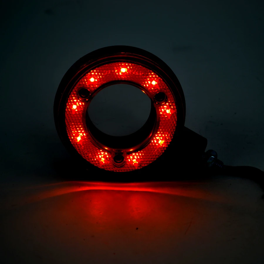 LED габарит за огледало 12/24V – червено-жълто, тип „обеца“