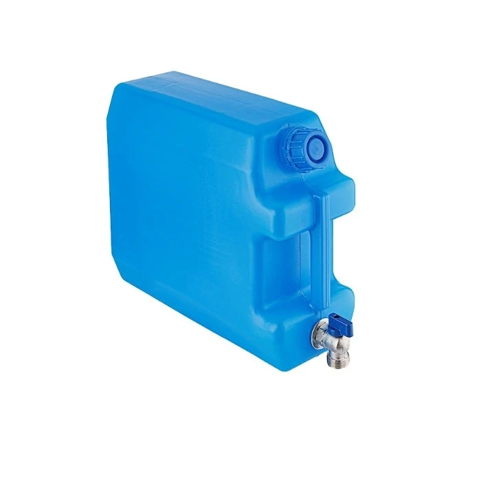 Tуба за вода с метален кран, Син цвят, 20 литра