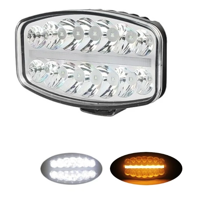 LED халоген - прожектор спот и дневна (ЖЪЛТА) светлина тип Hella. 80W