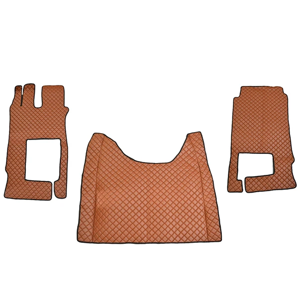 Кафяви кожени стелки за Mercedes Actros F 2021+