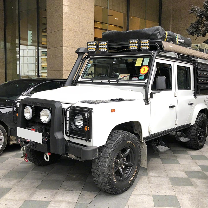 Квадратна- работна- лампа с 2 функции,DRL,Бяла