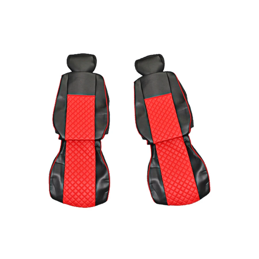 Кожени калъфи за VOLVO FH2/FH3, 2000–2004 – червени