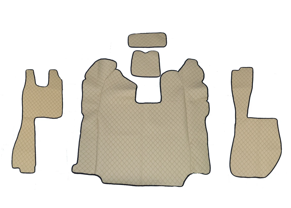 Кожени стелки за SCANIA R 2010 - 2016, автоматични скорости, с 2 стандартни седалки - БЕЖОВИ