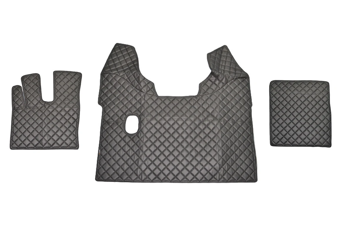 Кожени стелки за DAF XF EURO 6, с ръчни скорости - ЧЕРНИ