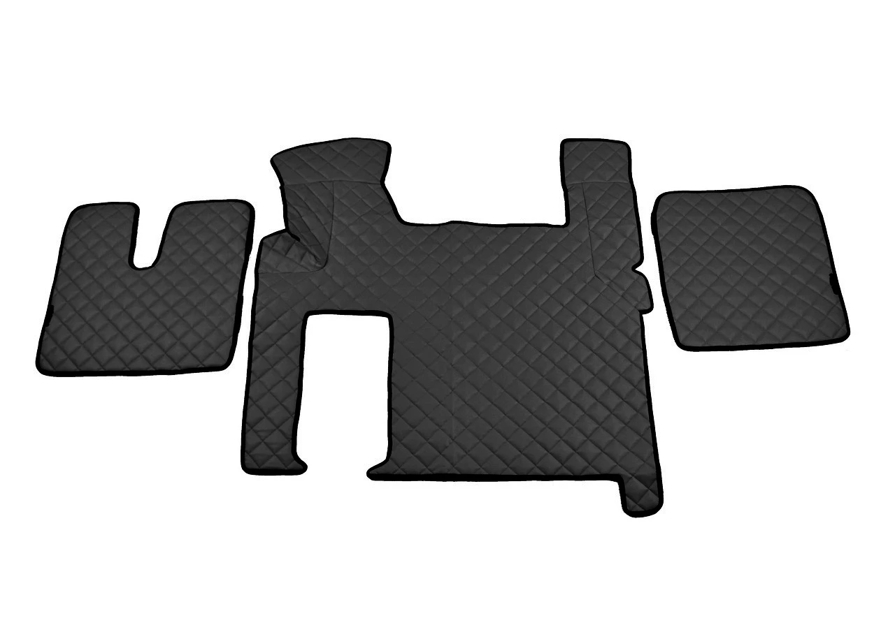 Черни anti-slip кожени стелки за MAN TGX Черни anti-slip кожени стелки за MAN TGX