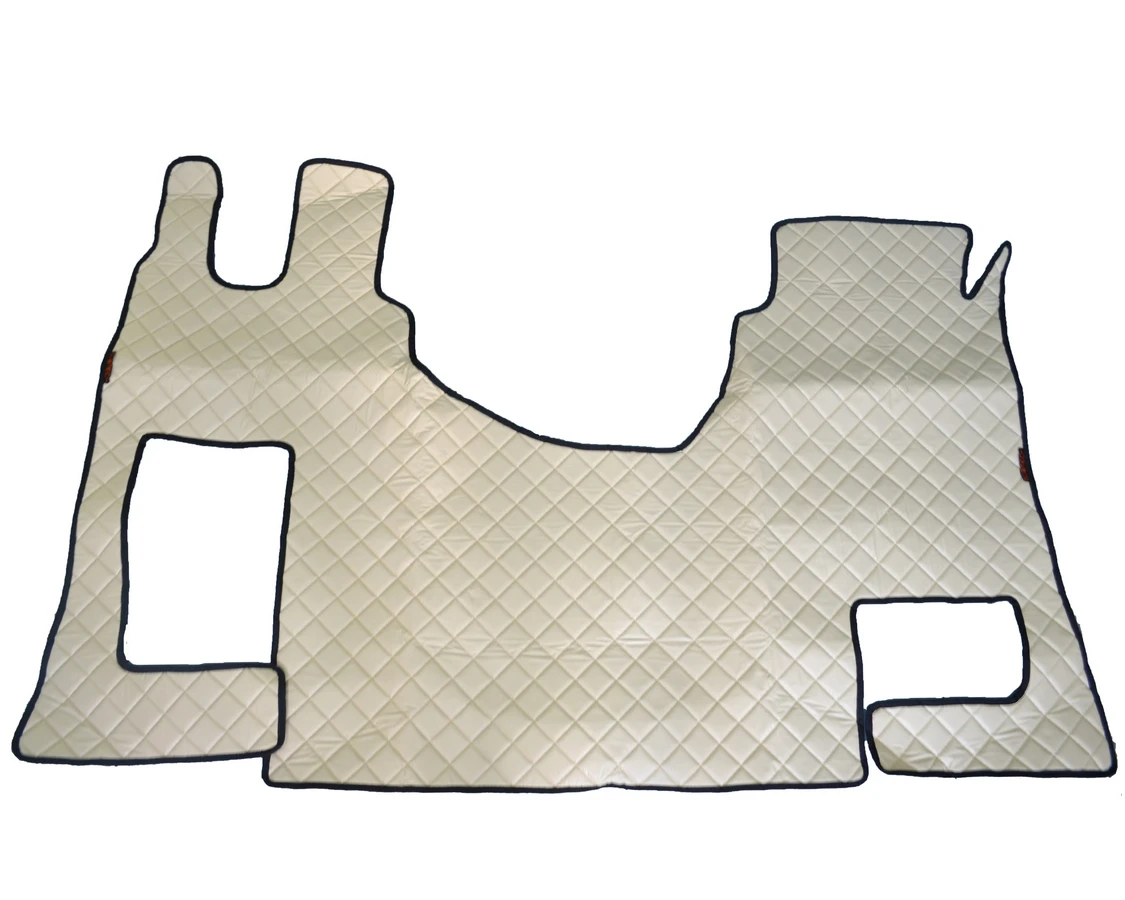 Бежови кожени стелки за Mercedes Actros MP4