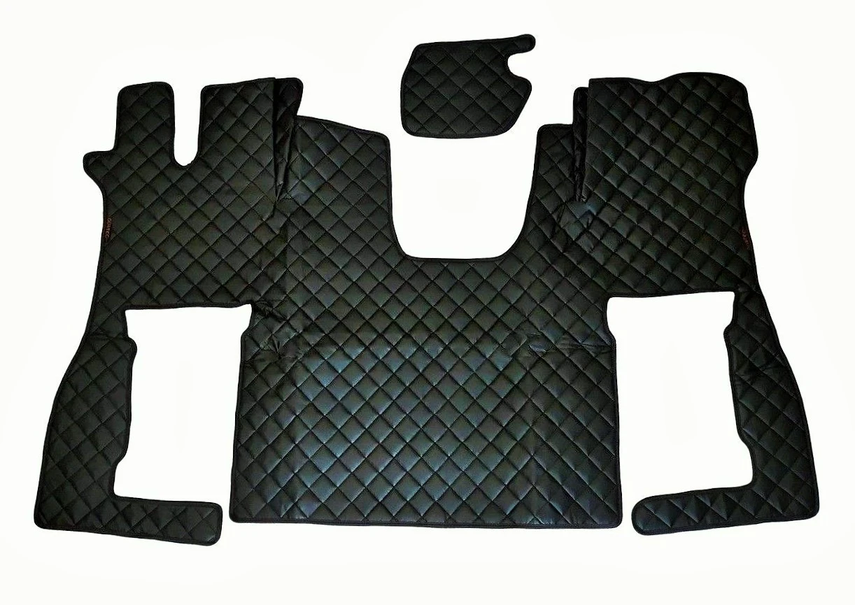 Черни -anti-slip- кожени- стелки за Scania S 2017-2020