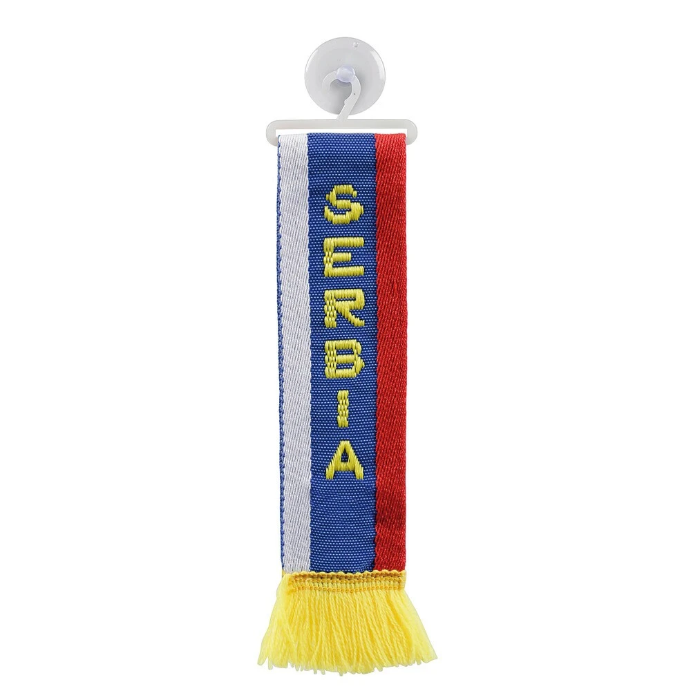Знаме SERBIA, с вендуза за захващане, 5х22 см. ZNA1RSQ