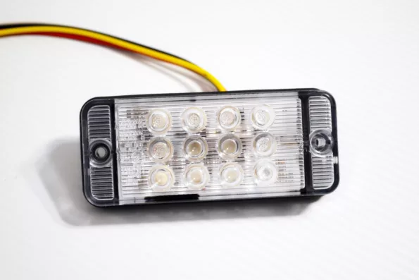 Mini LED стоп за ремарке с прозрачно стъкло, 12/24V, 12 диода