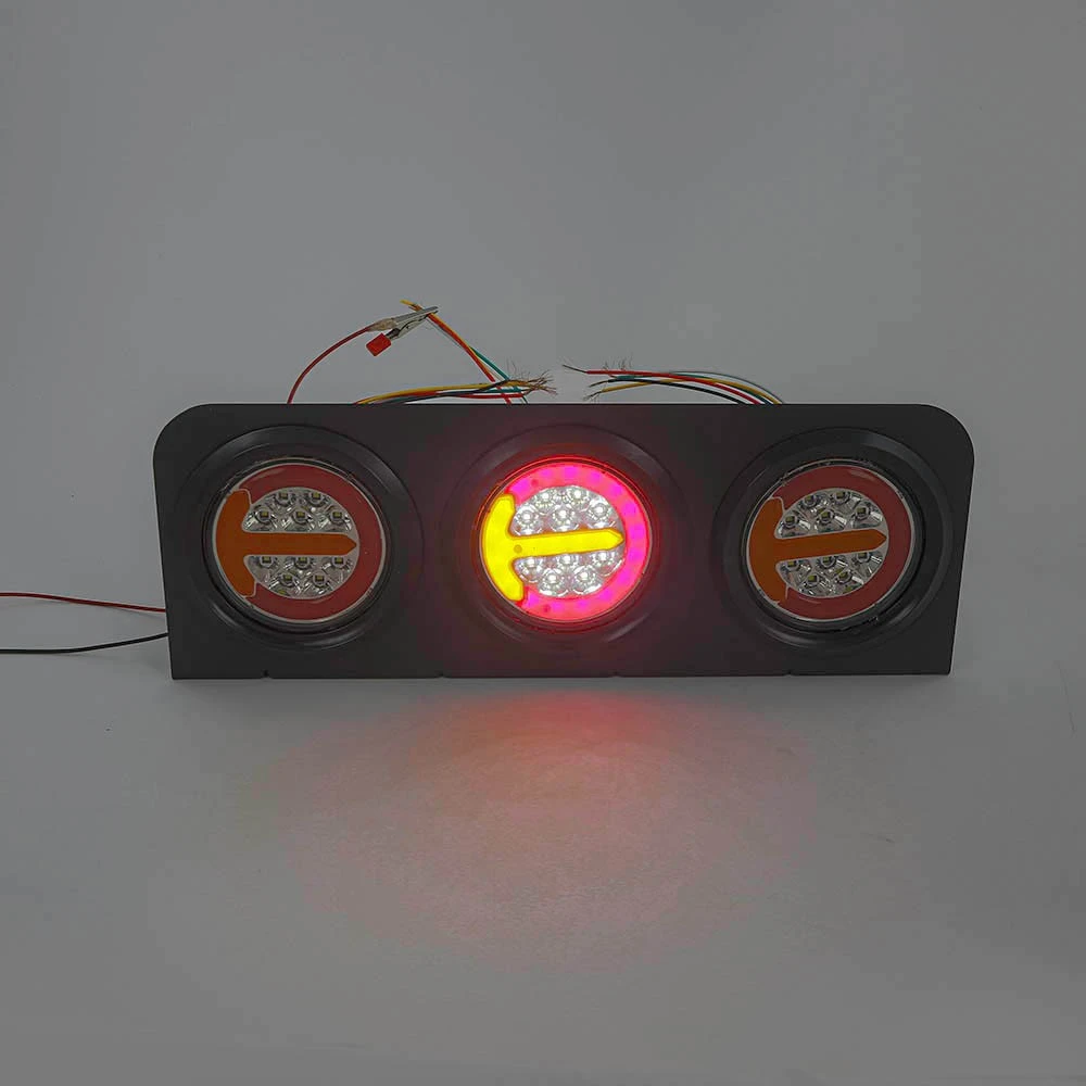 LED стоп с 3 кръгли хамбургера,неон,44cm.1БР.