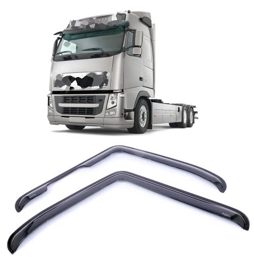 Ветробрани -за- Volvo- FH2, FH3, FM, Евро 5, 1993-2015г., прозрачни, с клипс
