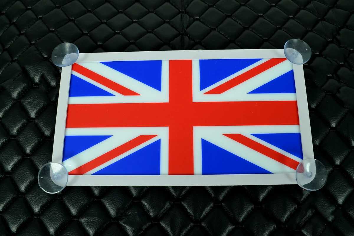 3D табела,флаг England,бяло/червено,12V
