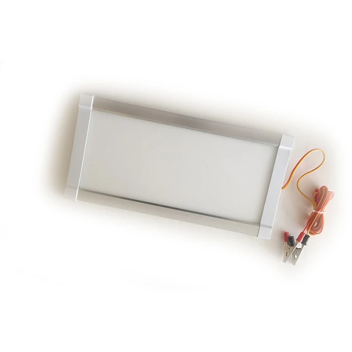 LED  плафон, студена бяла светлина, 25 х 6 см, 12/24V, с бутон за вкл/изкл.