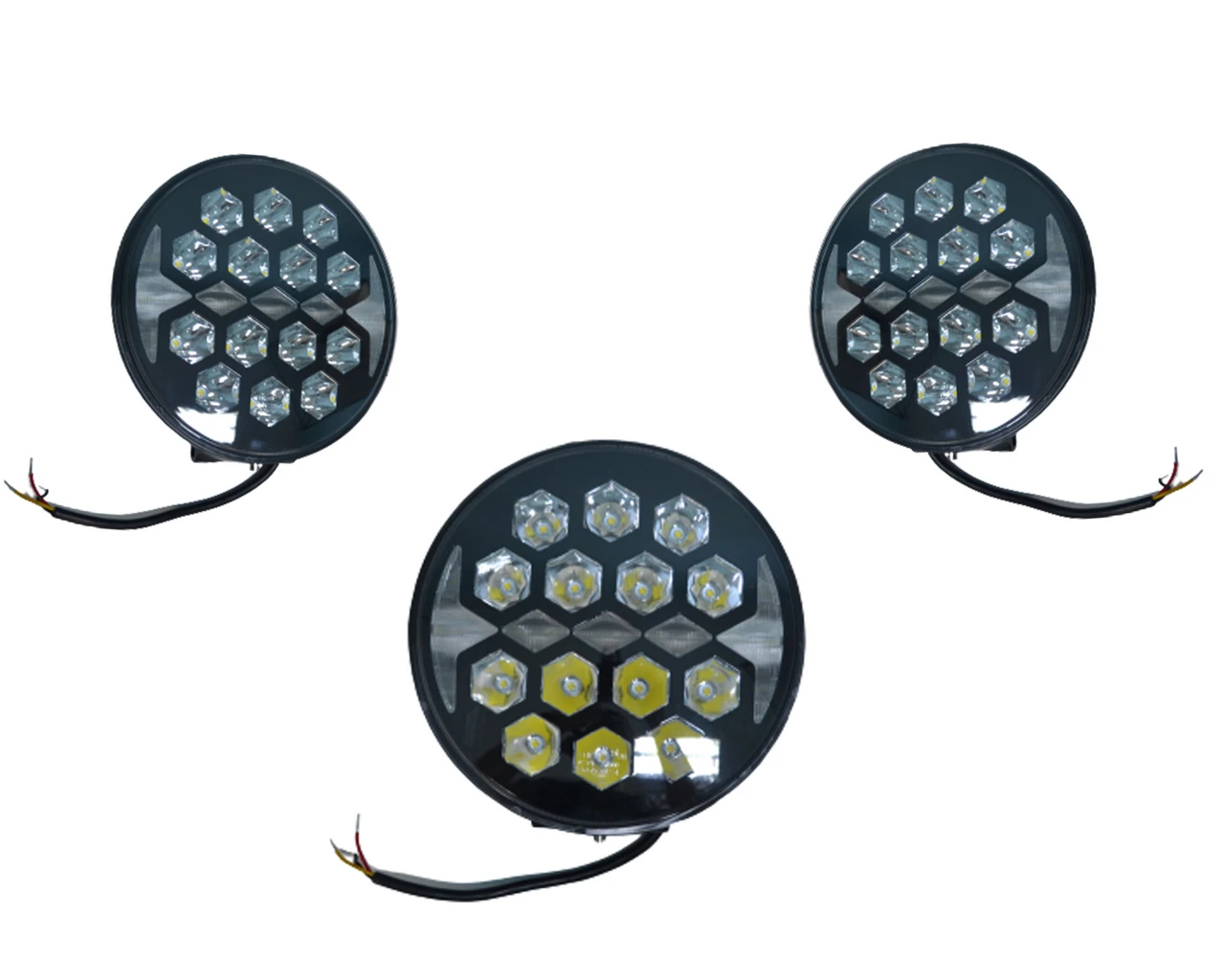 Кръгъл- LED- халоген-Jumbo Batman,жълт габарит,70W