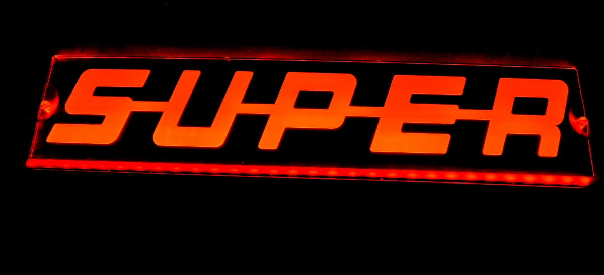 Табела SUPER,лазер,12/24V,500мм.