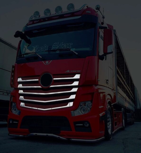 3D щампована декорация за предна решетка за Mercedes Actros MP4/MP5 F, 13 части