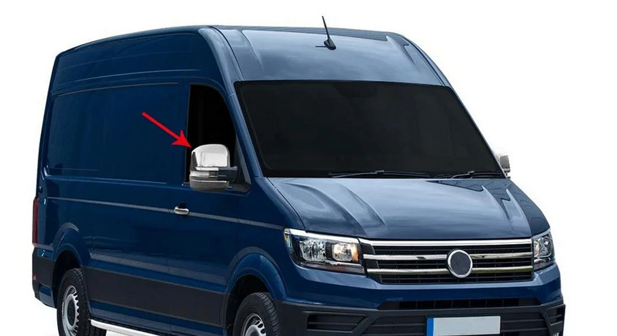 Хром-никел -капаци- за- огледала на VW Crafter 2018+