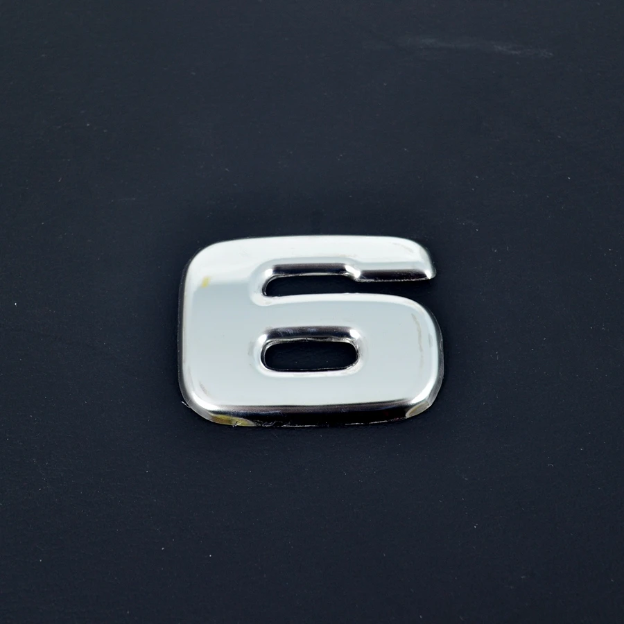 Цифра 6 - метална декорация за Scania S/R 2017+