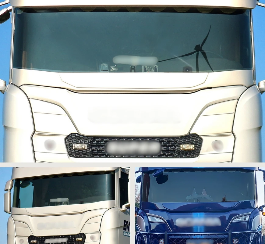 Пластмасова добавка за над чистачки за Scania S/R, 2017+ Пластмасова- добавка- за над чистачки за Scania S/R 2017+