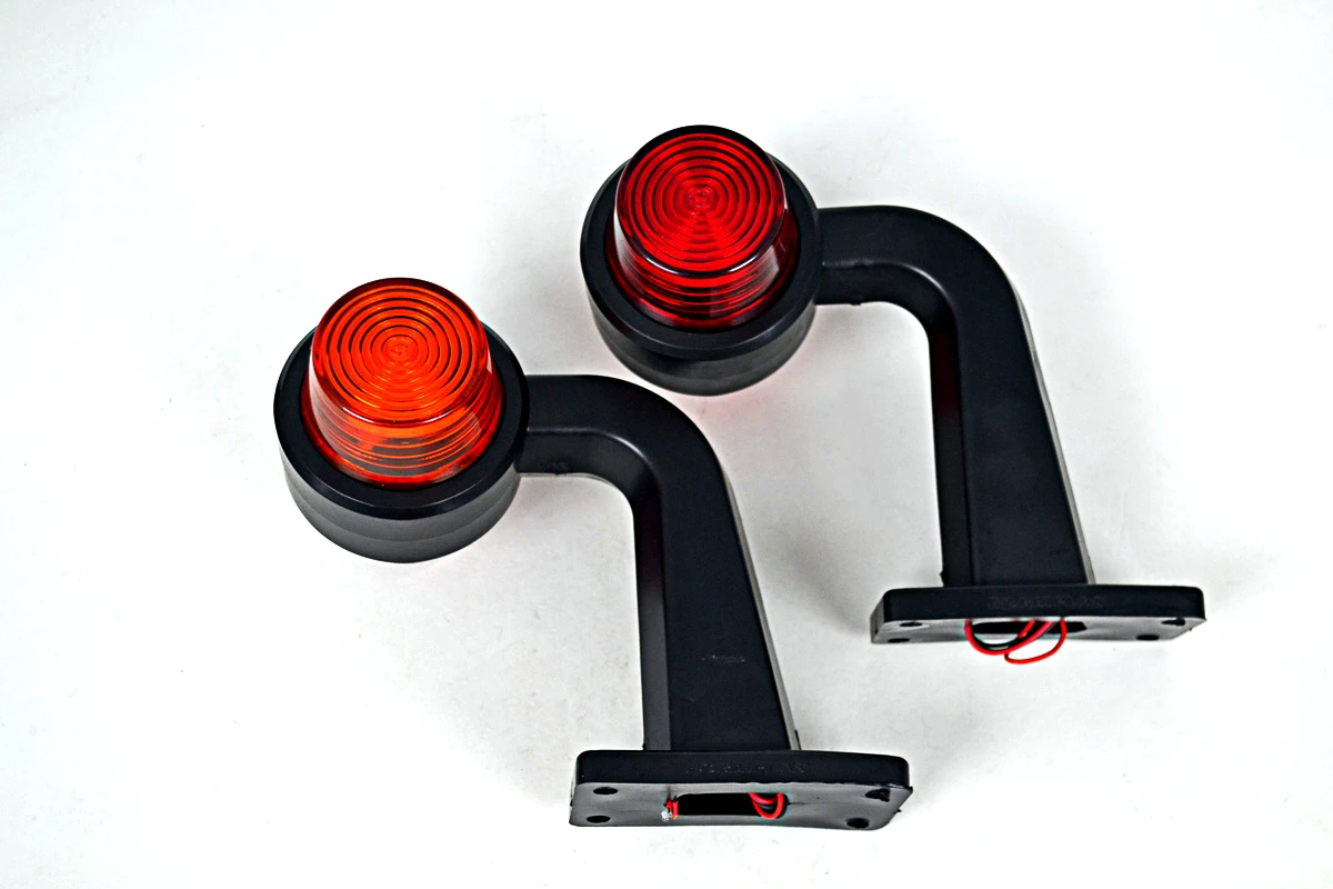 Maxi-габарит- криво- LED рогче,червено/жълто,12/24V