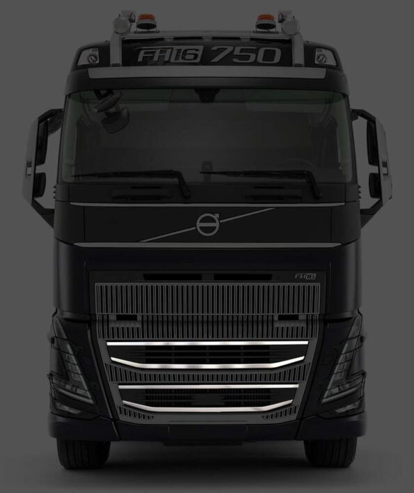 Декорация, лайсни на предна решекта за Volvo FH5 2021+, 4 части