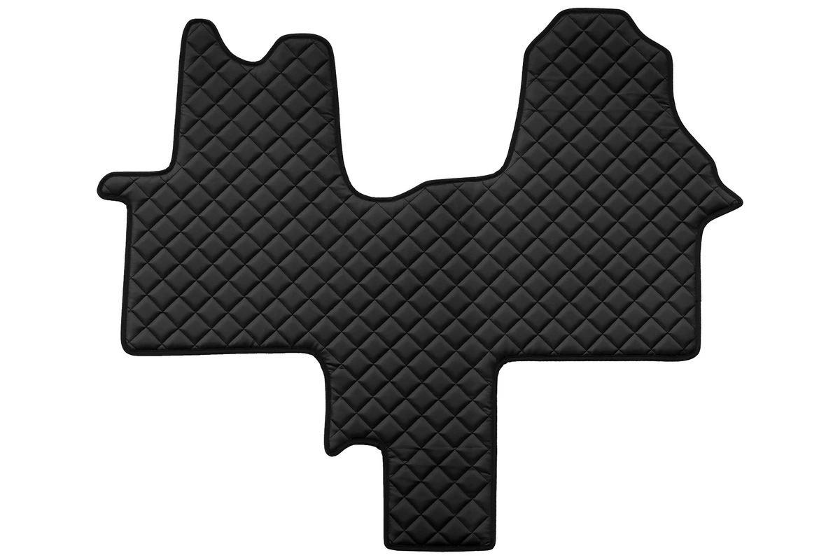 Черни- кожени- стелки- с червен шев, за OPEL VIVARO II 2015+