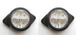 Кръгъл- БЯЛ- Led- габарит, с 4 диода, 12V