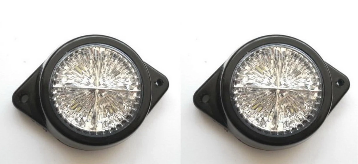 Кръгъл бял Led габарит, с 4 диода, 12V Кръгъл- БЯЛ- Led- габарит, с 4 диода, 12V