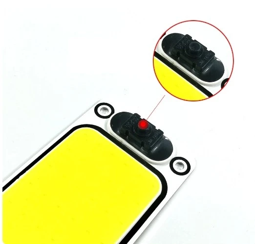 LED  плафон, студена бяла светлина, 25 х 6 см, 12/24V, с бутон за вкл/изкл.