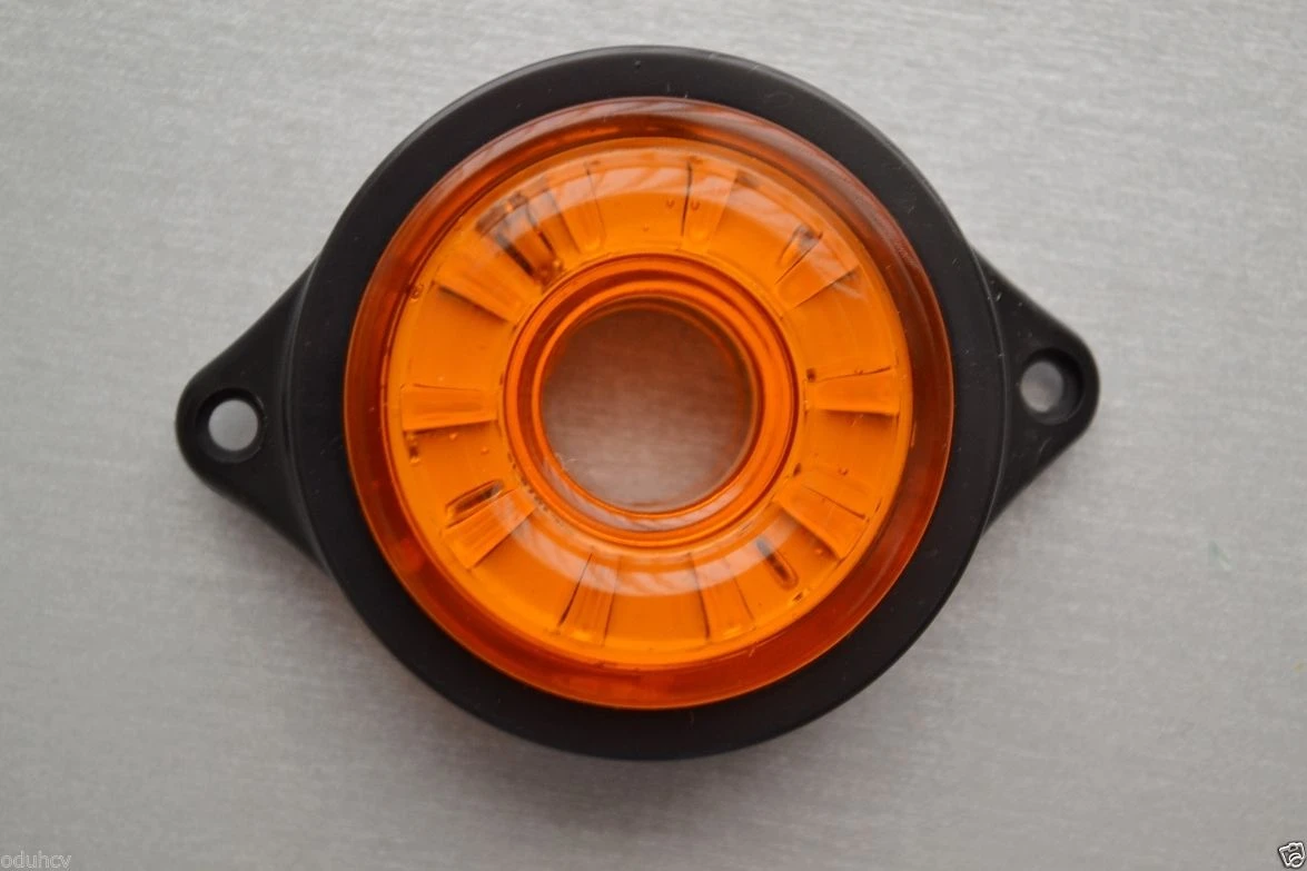 Кръгъл- LED -габарит-бягаща светлина – жълт, 12/24V