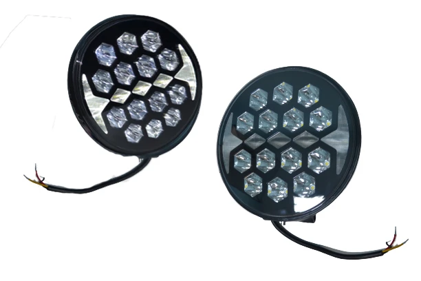 Кръгъл- LED- халоген-Jumbo Batman,жълт габарит,70W