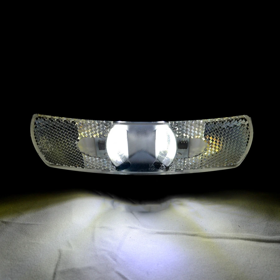 Бял- LED- габарит- 2 дъги с рефлектор,12/24V