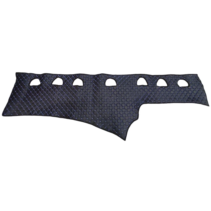 Стелка за табло EKO кожа за Scania L,черно със син шев