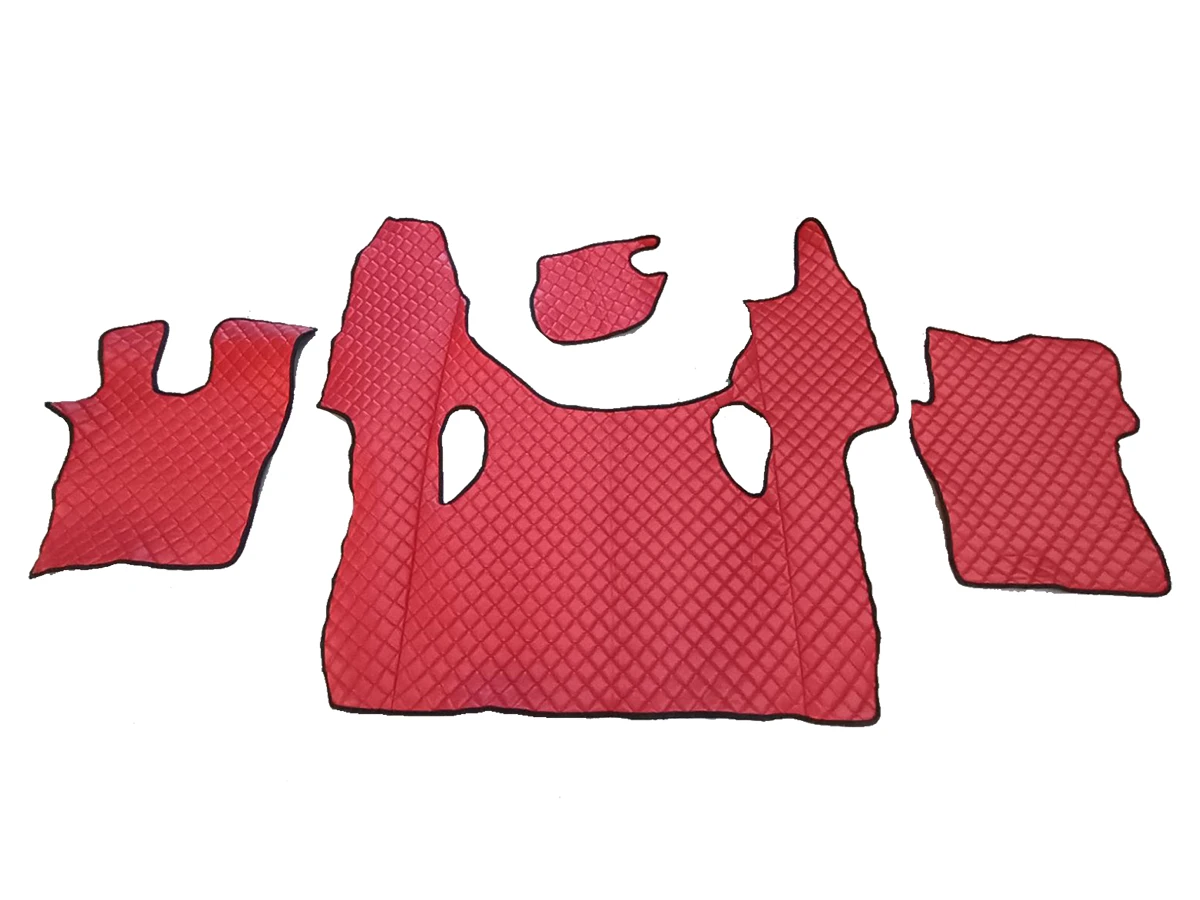 Кожени стелки за SCANIA G NEXTGEN (01.2017-)-AUTOMAT,ЧЕРВЕНИ