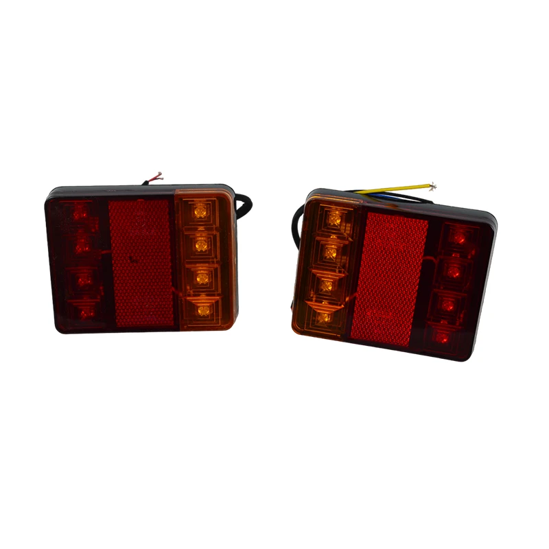 Малък LED стоп за ремарке, 12V, 120х95мм, 8 диода, 1бр, е-маркиран Малък LED стоп за ремарке,12V,120х95мм,8 диода,1бр,е-марк