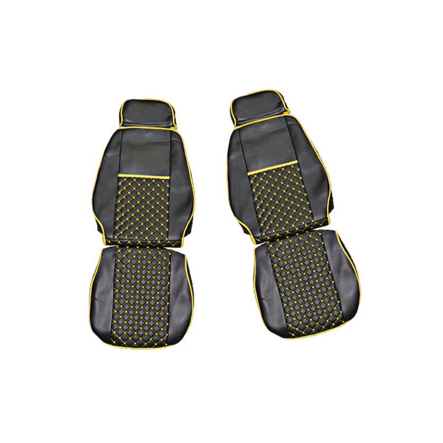 Калъфи за седалки за SCANIA G 360, черни с жълт шев