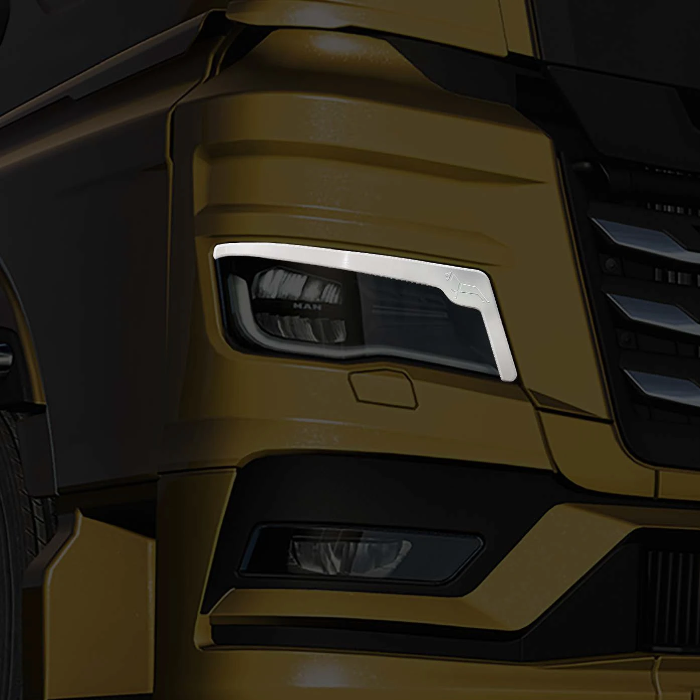 Вежди за фарове за MAN TGX 2021+ Вежди за фарове за MAN TGX 2021+